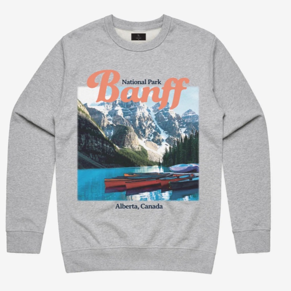 Peace Collective Banff Crewneck Sweatshirt - Gray